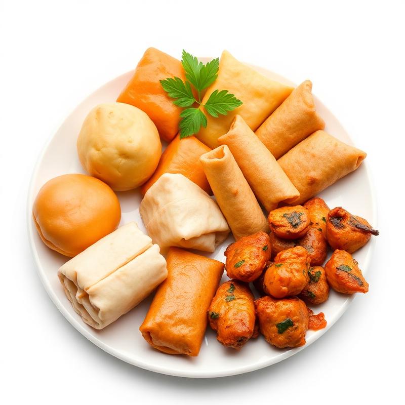 A platter of Nigerian small chops